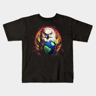 Snowy Owl Earth Day Kids T-Shirt